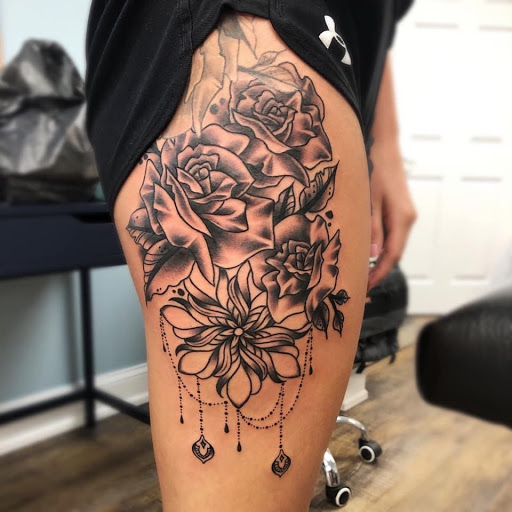 Explore architecture tattoo ideas, creative tattoo ideas in Charles Town, available at Blue Heron Tattoo