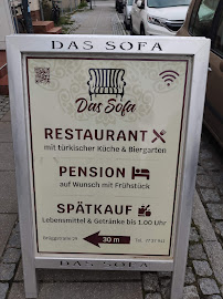 Restaurant Das Sofa - Restaurant, Pension und Spätkauf und Lieferdienst à Greifswald - menu / carte