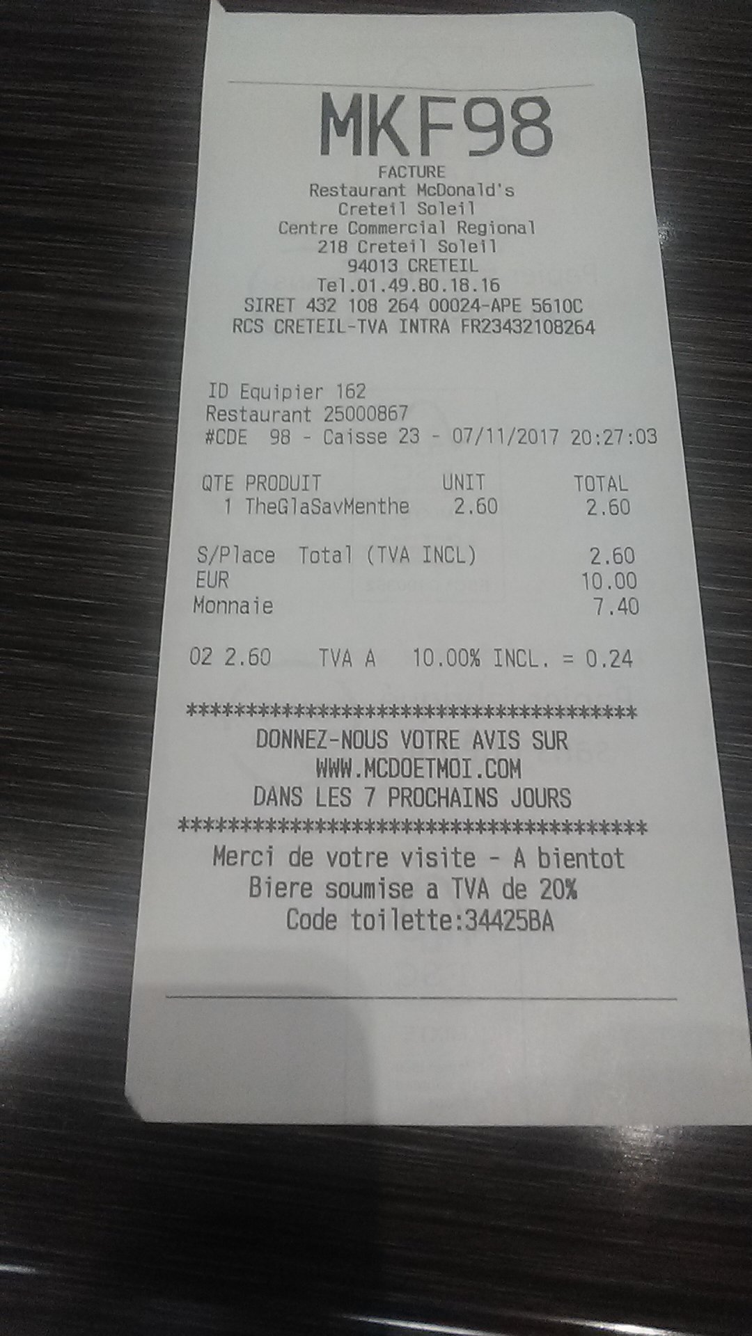 Photo n° 2 de l'avis de BAM. fait le 07/11/2017 à 19:39