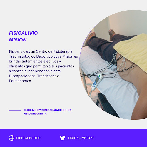 Opiniones de Fisioalivioec Fisioterapia y Rehabilitacion Traumatologica Deportiva en Guayaquil - Fisioterapeuta