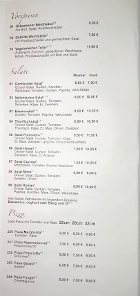 Menu / carte de Pizzeria Pomodoro à Hasselroth