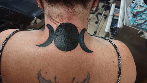 Explore feminine chest tattoo ideas, creative tattoo ideas in Venice, available at House of Ink