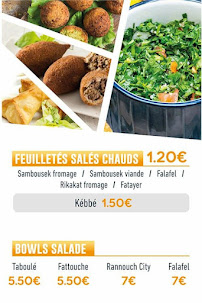 RANNOUCH CITY - SNACK LIBANAIS 🇱🇧 à Paris menu