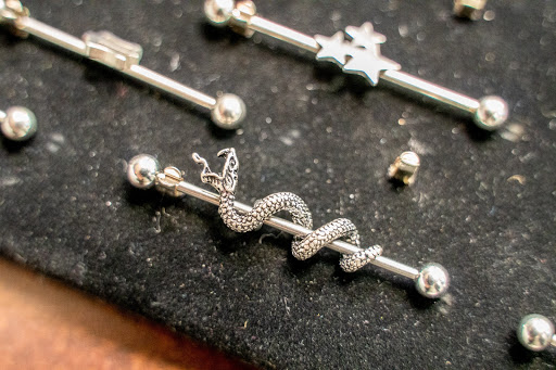 Explore tiger shark tattoo ideas, creative tattoo ideas in Charleston, available at Exotic Impressions Body Piercing