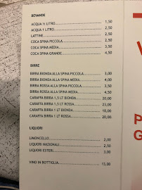 Pizzeria Pizzeria Gelateria The Sun Michela Di Salvatori à Forte dei Marmi (la carte)