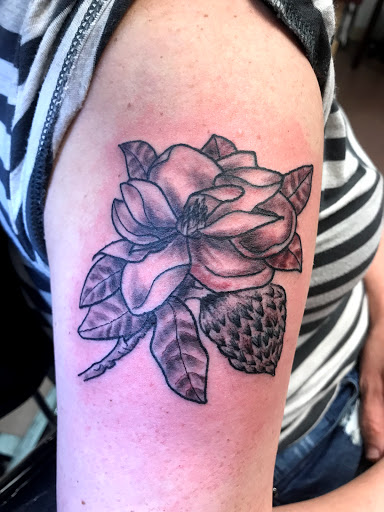 Explore lilith tattoo ideas, creative tattoo ideas in Little Rock, available at Catfish Jimmys Tattoo Shop