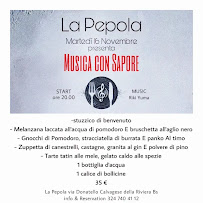 La pepola à Terzago menu