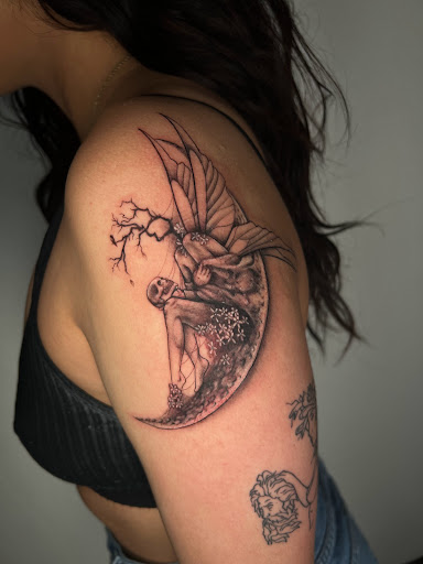 Explore inside finger tattoo ideas, creative tattoo ideas in San Antonio, available at Ink & Iron Tattoos & Piercings