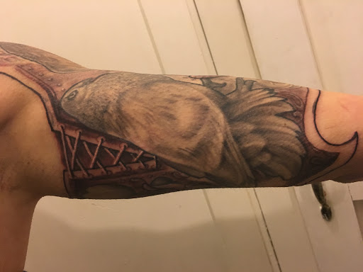 Explore twin daughter tattoo ideas, creative tattoo ideas in Milford, available at Golden Hammer Tattoo Studios