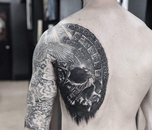 Explore tattoo ideas symbolizing strength, creative tattoo ideas in Ogden, available at Raven Studio