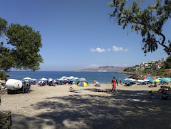 Perigiali Beach'in fotoğrafı uçurumlarla desteklenmiş