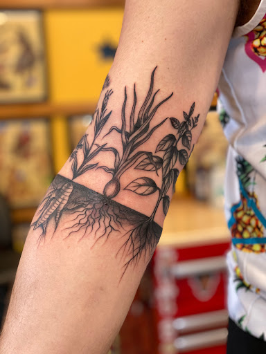 Explore medusa tattoo ideas thigh, creative tattoo ideas in Sykesville, available at Americana Folk Tattoo