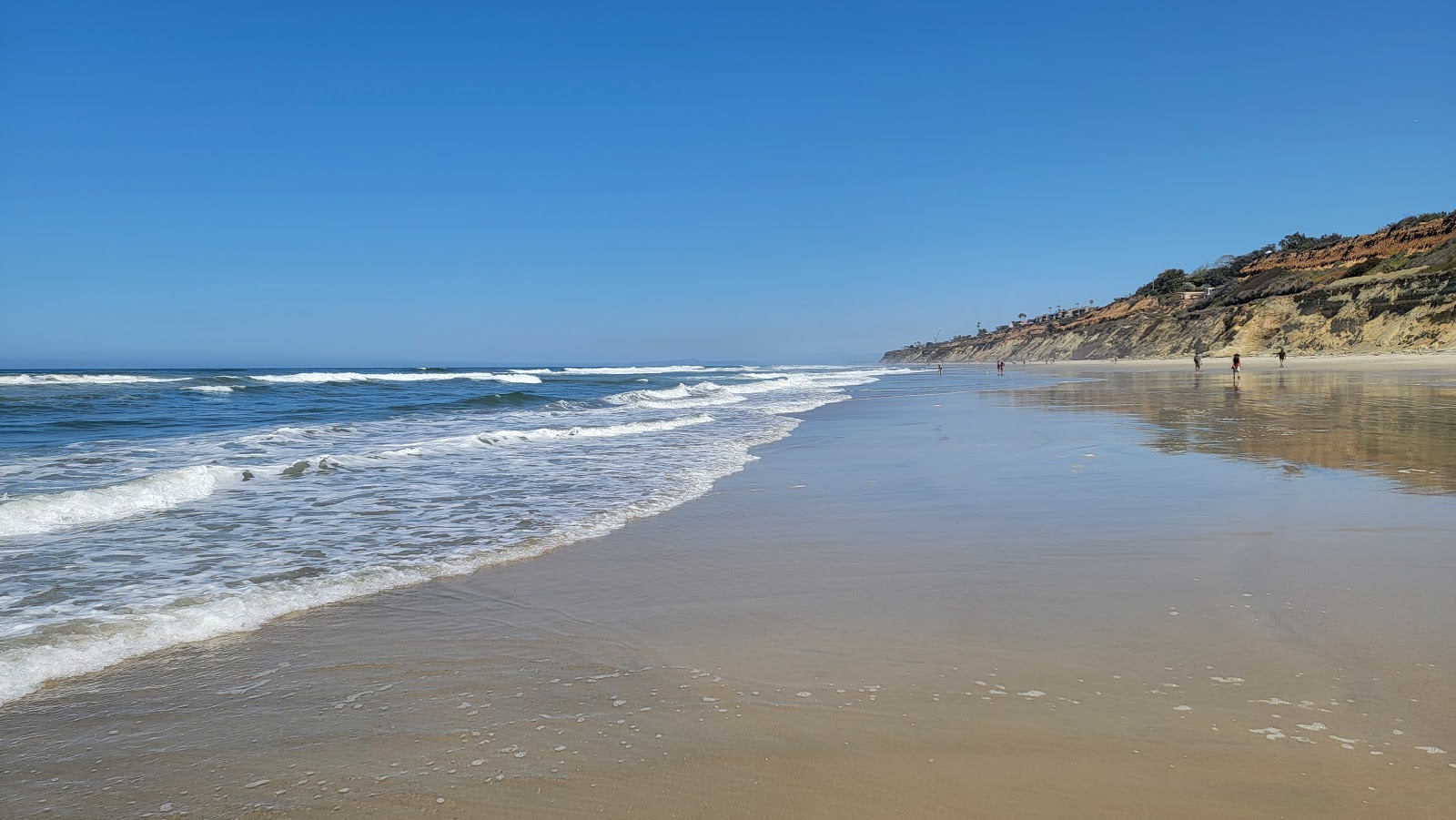 Foto von Torrey Pines beach mit langer gerader strand