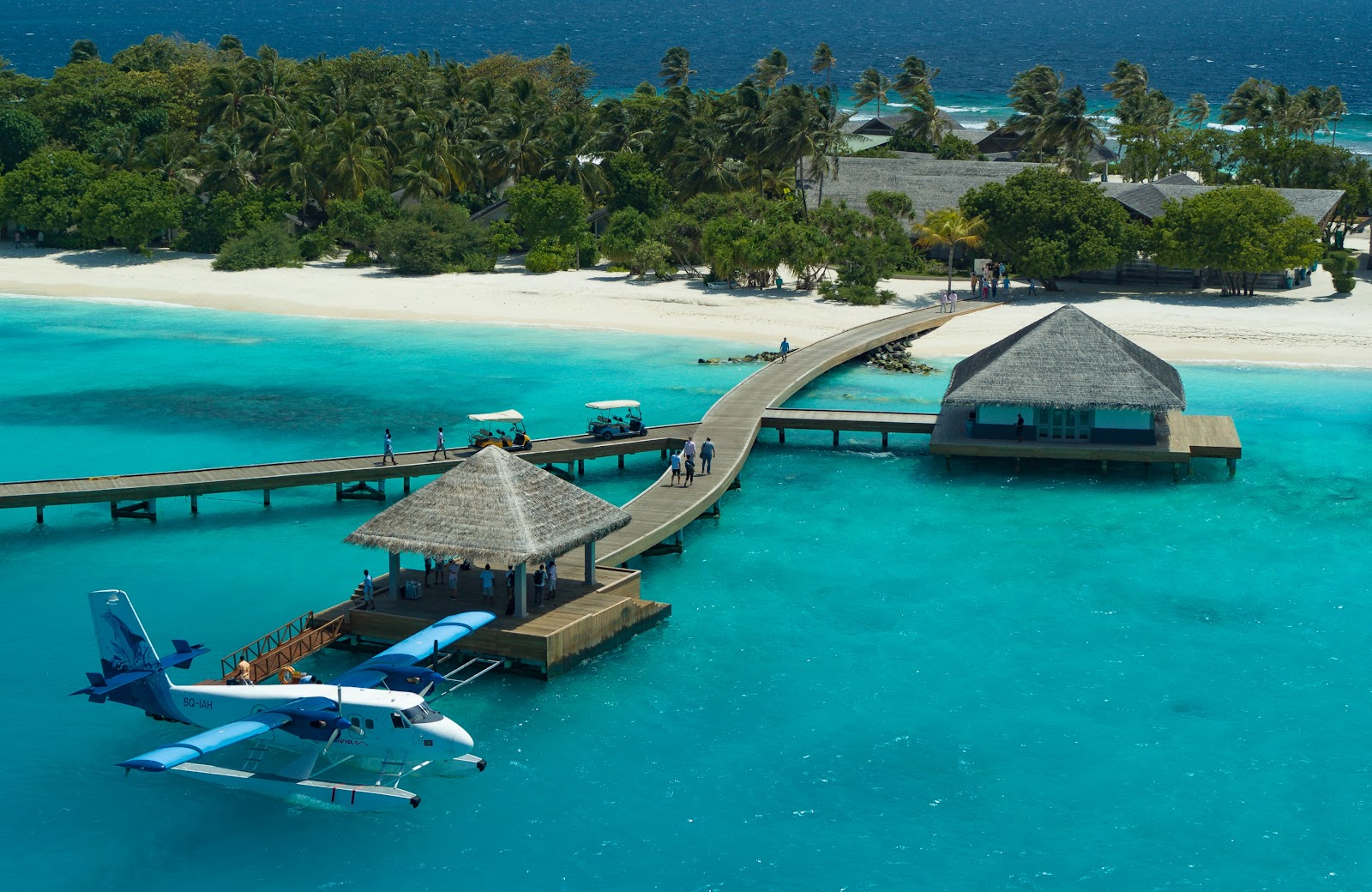 Foto di Spiaggia dell'Isola del Resort Cora Cora e l'insediamento