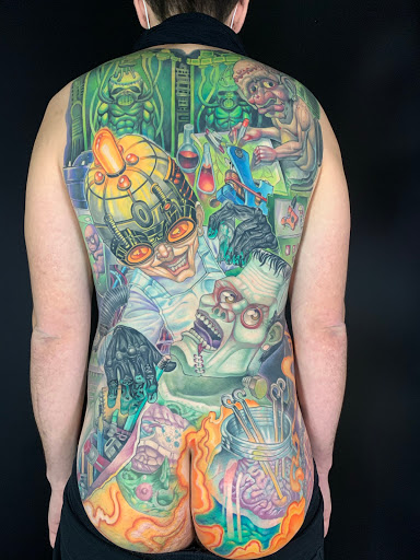 Explore lifeline tattoo ideas, creative tattoo ideas in Lombard, available at New Hope Tattoo