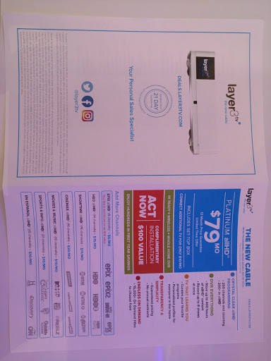 Cable Company «Layer3 TV», reviews and photos, 5 Woodfield Mall, Schaumburg, IL 60173, USA