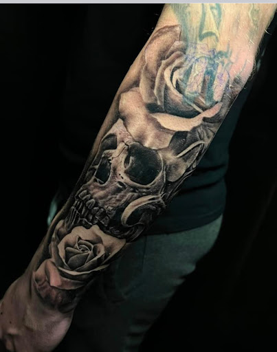 Explore viking warrior tattoo ideas, creative tattoo ideas in Fort Wayne, available at Grade A Tattoos and Body Piercing