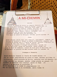 Menu du restaurant A MI-CHEMIN Paris 14 ème à Paris