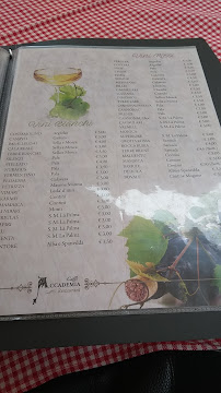 Carte du Accademia Ristorante & Caffè à Sassari