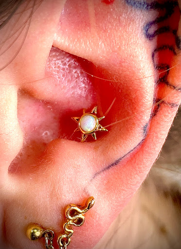 Explore werewolf tattoo ideas, creative tattoo ideas in Orange, available at Symbiosis Body Piercing