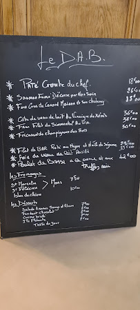 Menu / carte de Restaurant Le DAB Lyon à Lyon