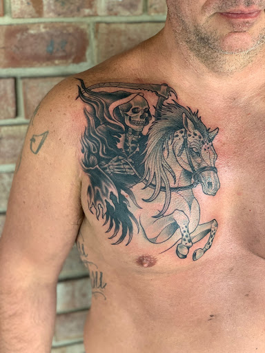 Explore roman numeral birthday tattoo ideas, creative tattoo ideas in Tallmadge, available at Killjoy tattoo