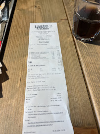 Menu / carte de Taste Kitchen à Hasbergen