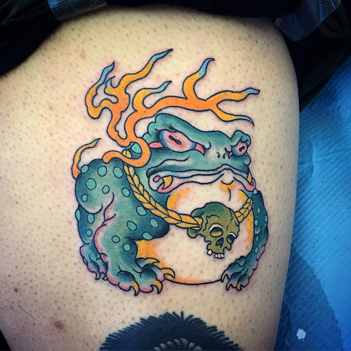 Explore dog lover tattoo ideas, creative tattoo ideas in Madera, available at Sea Wolf Tattoo