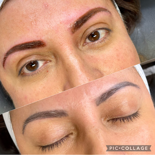 Explore hip and thigh tattoo ideas, creative tattoo ideas in Savannah, available at Haute Brows. Cosmetic Tattoo