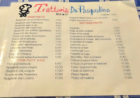 Trattoria Da Pasqualino Di Cappella Salvatore à Naples carte