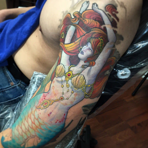 Explore dirt bike tattoos ideas, creative tattoo ideas in San Diego, available at Funhouse Tattoo
