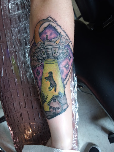 Explore stitching tattoo ideas, creative tattoo ideas in Hanover, available at Josiah Morgan Tattooer