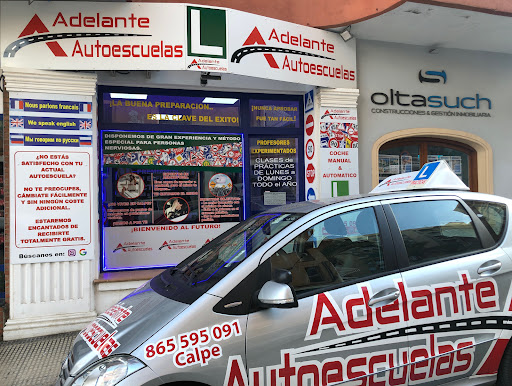 Adelante Autoescuelas en Calp provincia Alicante