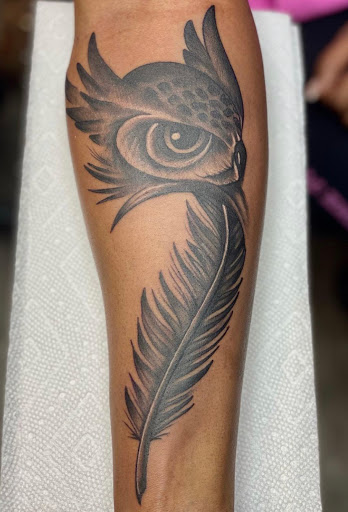 Explore flamingo tattoo ideas, creative tattoo ideas in Knoxville, available at Hard Knox Tattoo