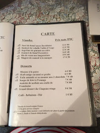 Le Chapeau Rouge à Le Mont-Saint-Michel menu