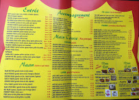 Carte du Indian Food à Antibes