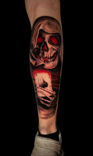 Explore tattoo ideas for men half sleeve, creative tattoo ideas in Johnson City, available at Gold Cross Tattoo Co.