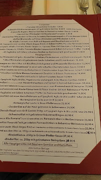 Carte du La Conchiglia by Peppe à Oberhausen