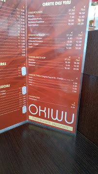 Menu du Restaurant Japonais Okiwu à Mennecy