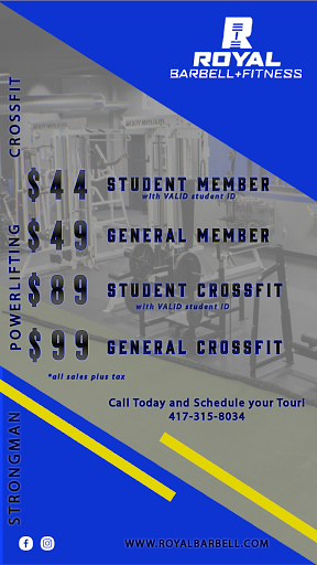 Gym «Royal Barbell + Fitness», reviews and photos, 506 S Jefferson Ave, Springfield, MO 65806, USA
