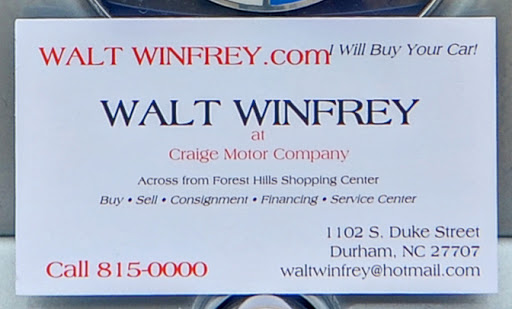 Used Car Dealer «Craige Motor Company», reviews and photos, 1102 S Duke St, Durham, NC 27707, USA