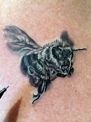 Explore atom tattoo ideas, creative tattoo ideas in Tempe, available at Club Tattoo