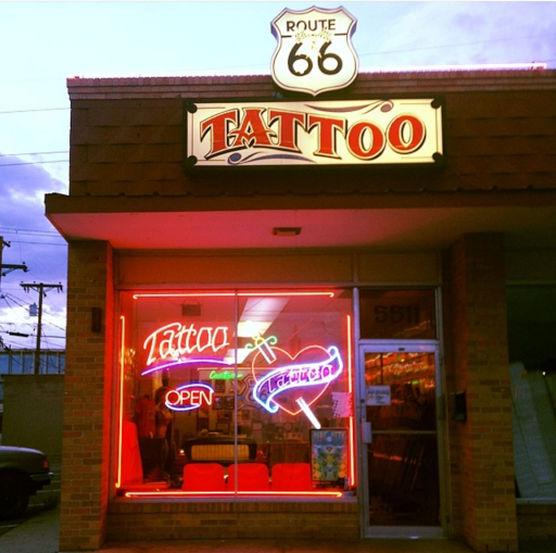 Explore chandelier tattoo ideas, creative tattoo ideas in Albuquerque, available at Route 66 Fine Line Tattoo