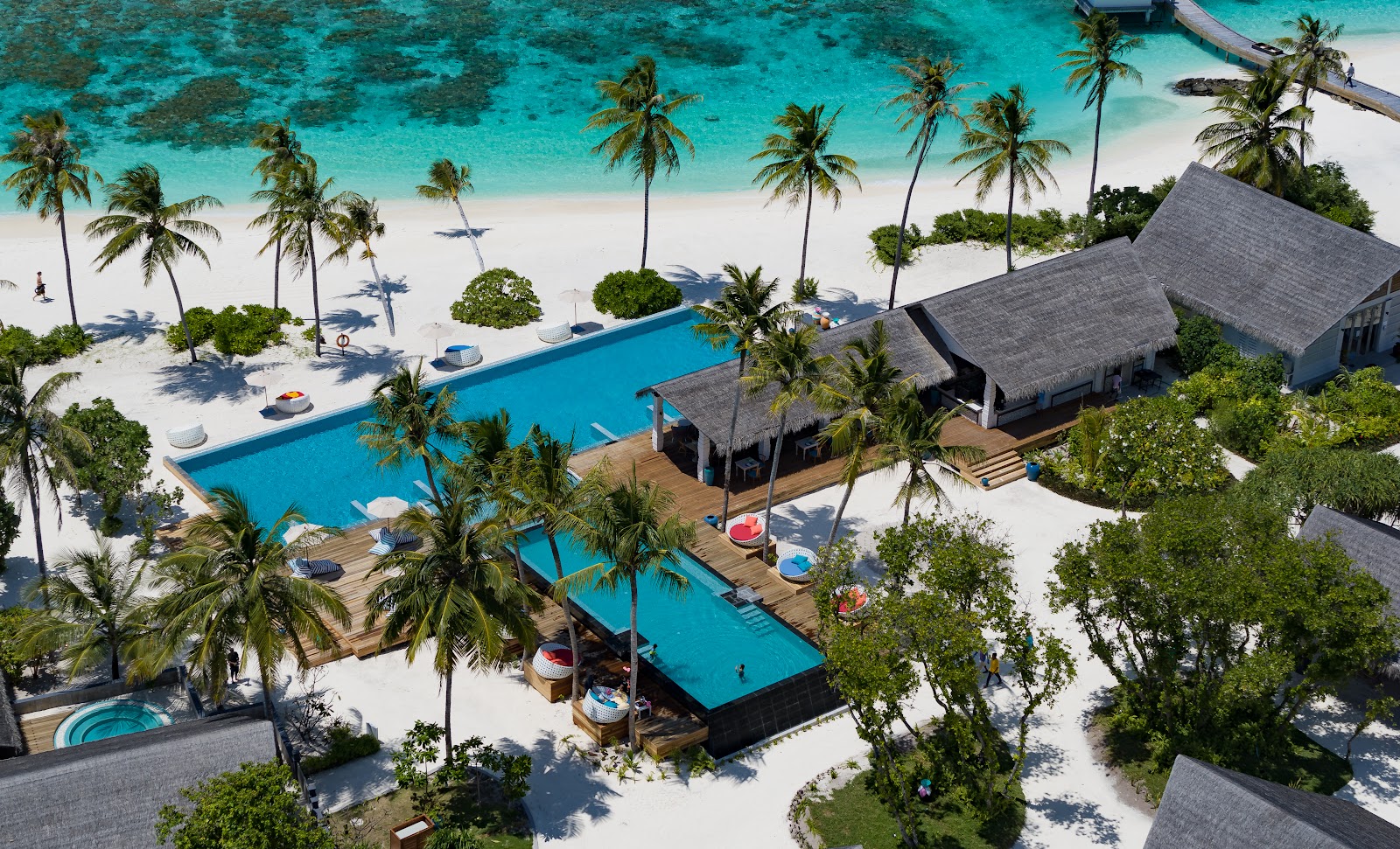 Photo de Plage de l'île du complexe Cora Cora Resort. zone de l'hôtel