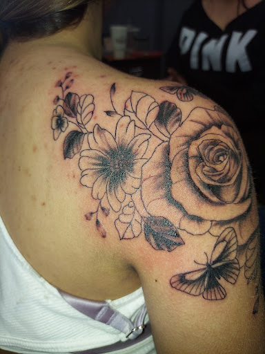 Explore scenery tattoo ideas, creative tattoo ideas in Odessa, available at Little Dragon Tattoos Studio