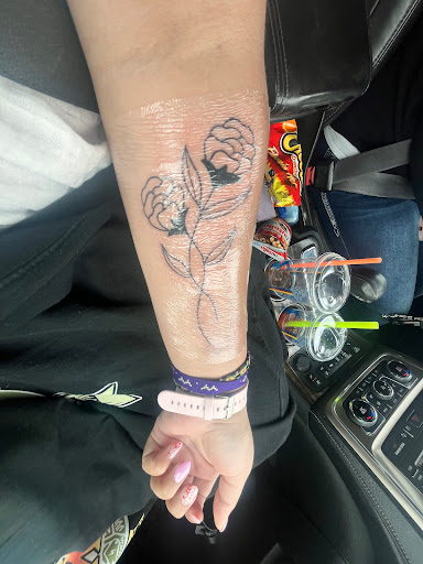Explore leg tattoo cover up ideas for men, creative tattoo ideas in Meridian, available at Burn The Boats Tattoo