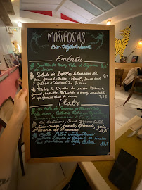 Menu / carte de Mariposas à Marseille
