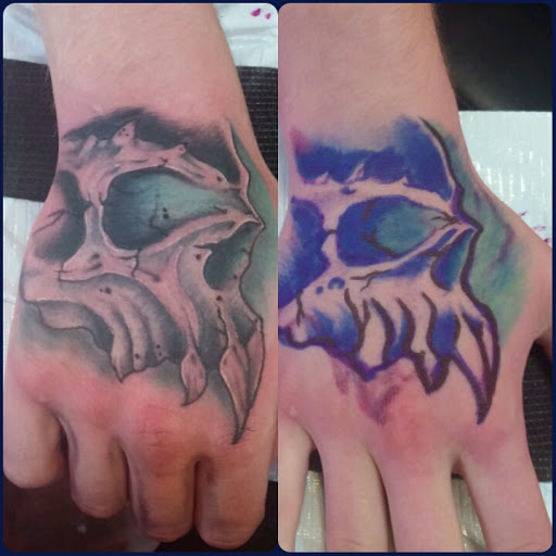 Explore womens chest tattoo ideas, creative tattoo ideas in Quincy, available at Threshold Of Pain Tattoo Shop