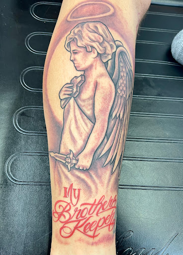 Explore witch tattoo ideas, creative tattoo ideas in Austin, available at Capital City Tattoos LLC