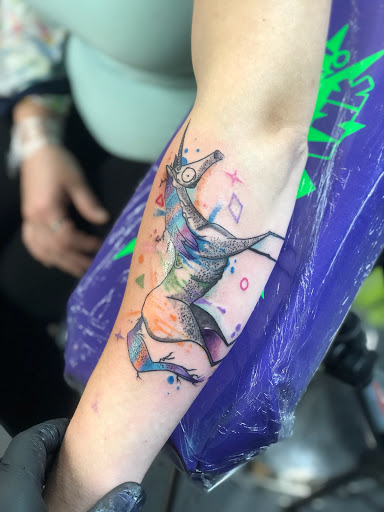 Explore outdoor tattoo sleeve ideas, creative tattoo ideas in Milwaukee, available at Kapow Ink tattoo